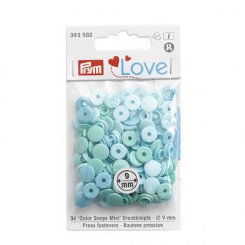Prym Color Snaps Ø 9mm  Mini Mischpackung Mint-Töne 393502